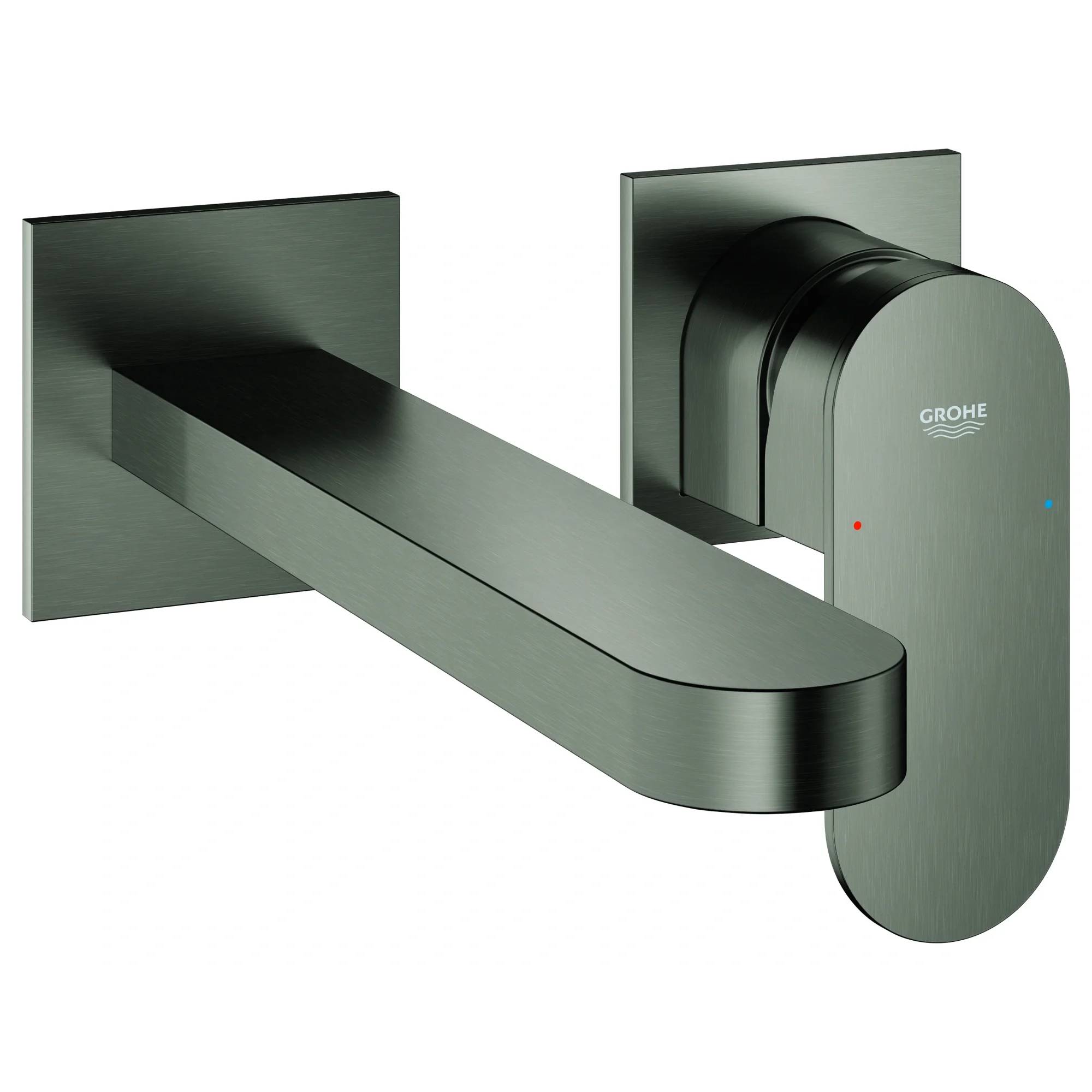 Grohe Waschtischbatterie, Plus, Wandmontage, 203mm, hard graphite, 1 Stk.