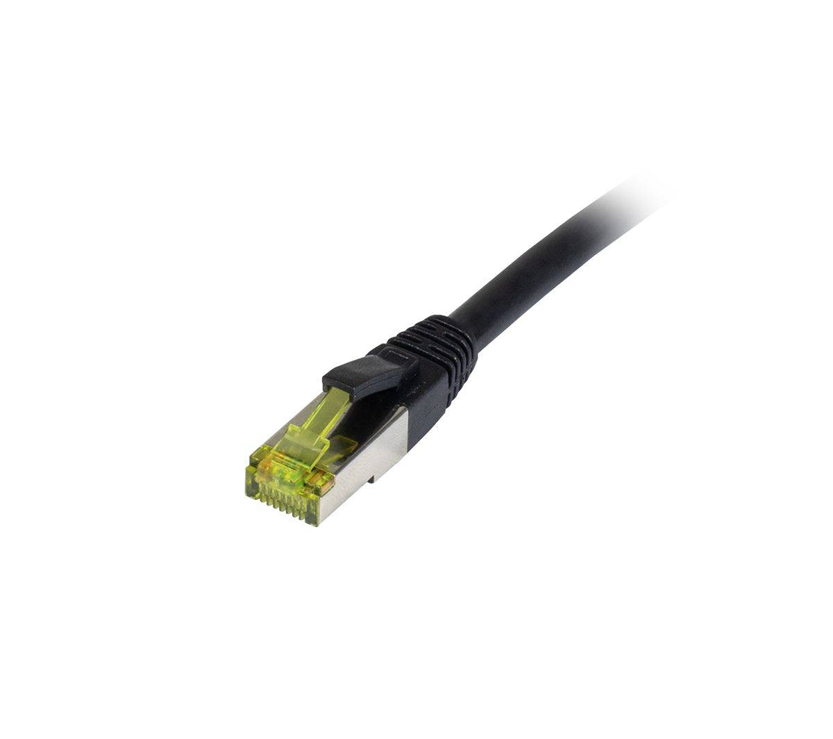 Kabel Patch-RJ45 S-STP(S/FTP) 500Mhz 25.0m CAT6A *schwarz* Synergy21 - PE/PVC(Outdoor), UV/Water-resistant, AWG26, mit CAT7 Rohkabel