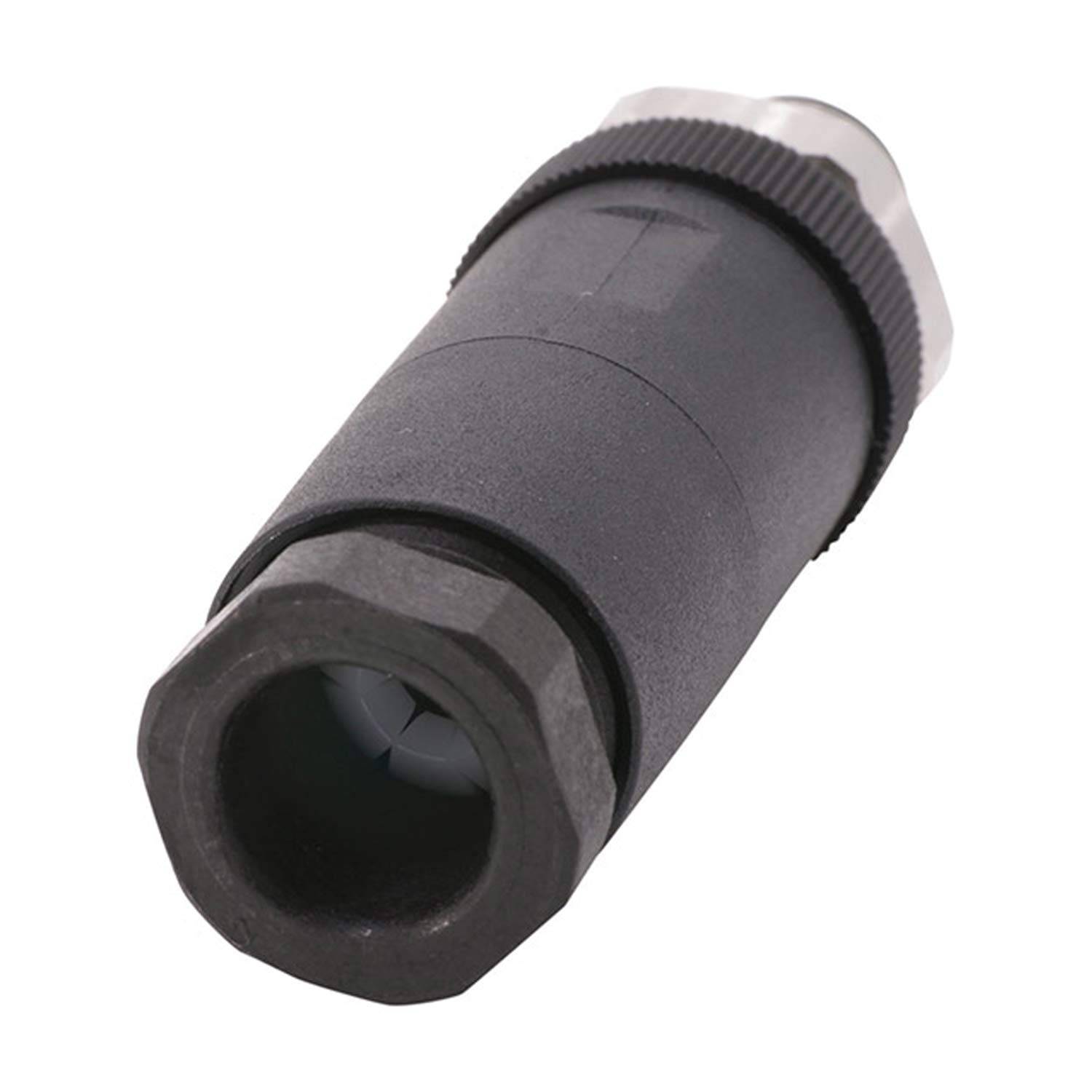 M12 Sensorsteckverbinder gerade Stift Schraubanschluss, Polzahl 5-polig Kabelabgang gerade, Klemmbereich 6,0mm - 8,0mm
