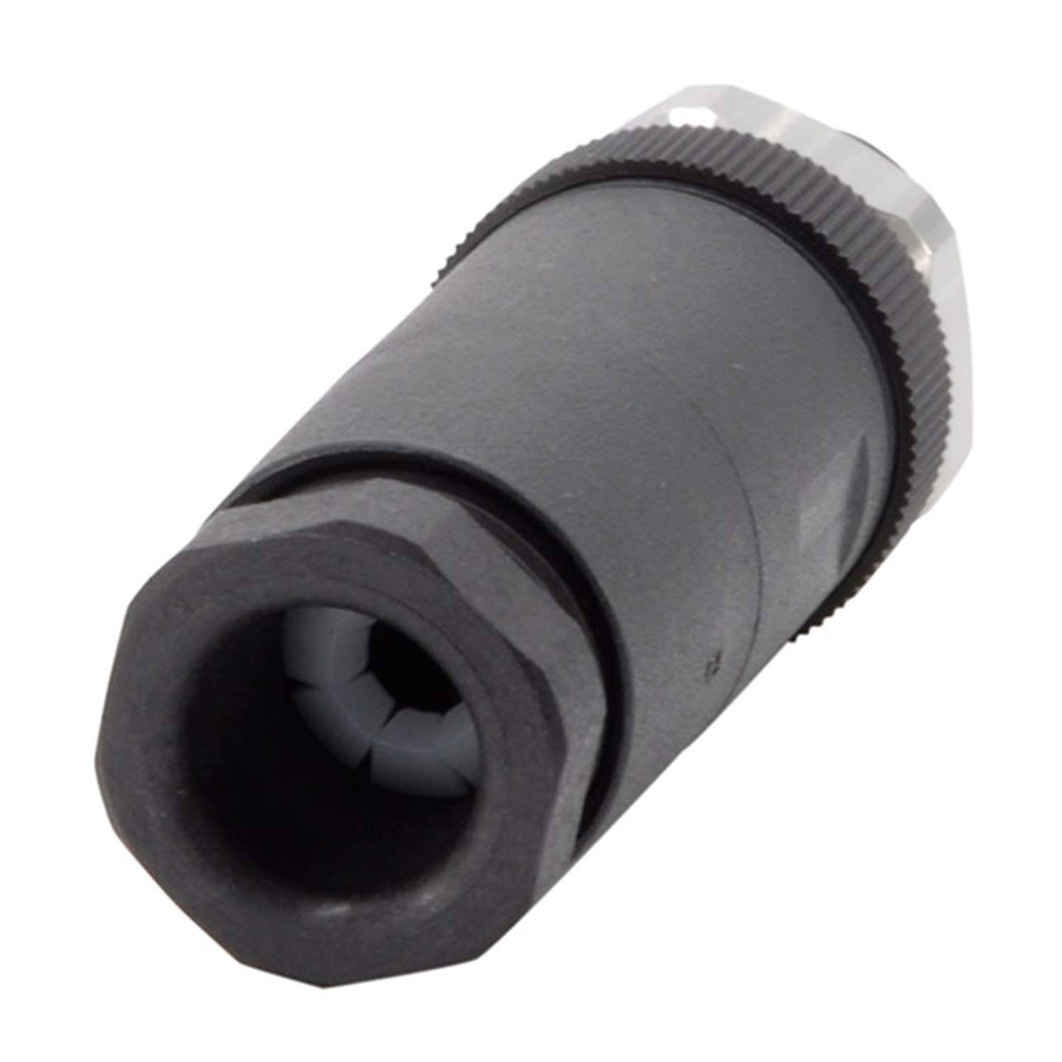 M12 Sensorsteckverbinder gerade Stift Schraubanschluss, Polzahl 8-polig Kabelabgang gerade, Klemmbereich 6,0mm - 8,0mm