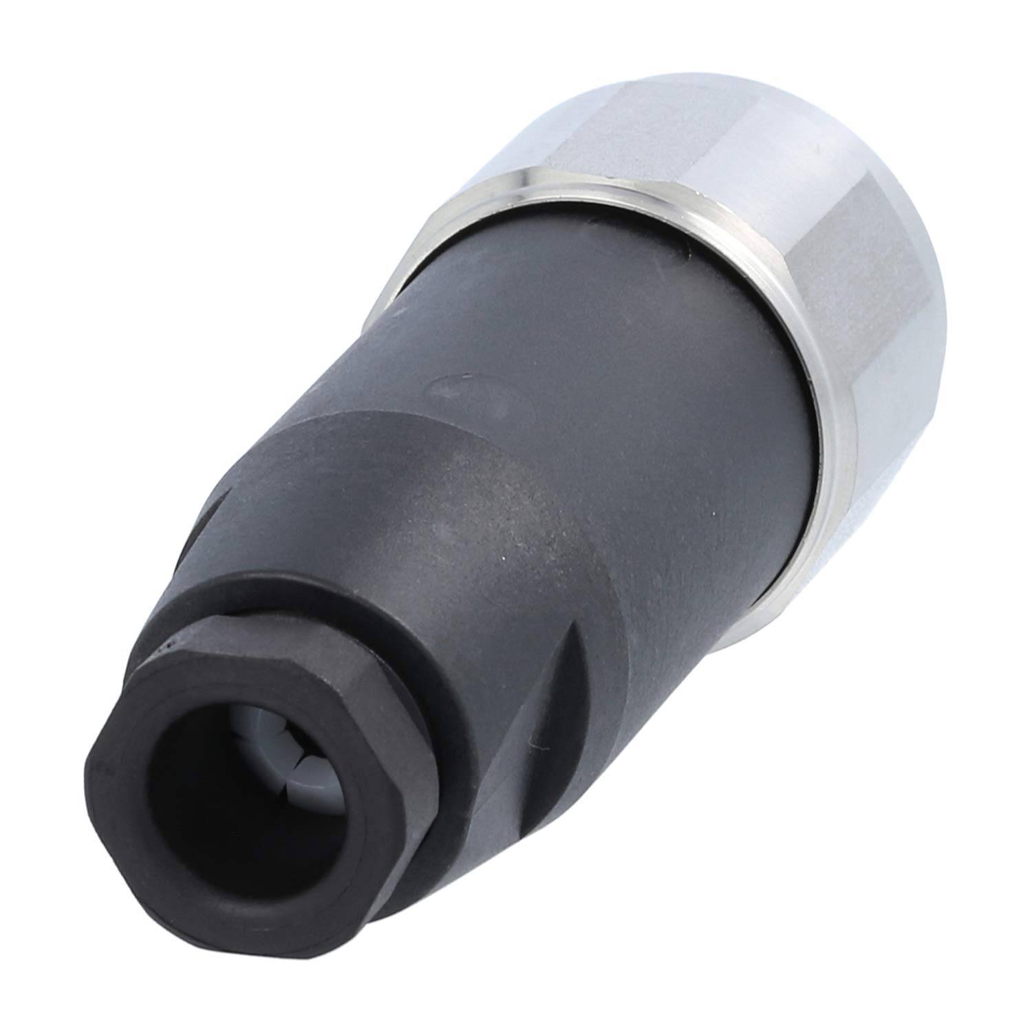7/8"" Kabelsteckverbinder gerade Buchse Schraubanschluss, Polzahl 4+PE Kabelabgang gerade, Klemmbereich 6,0mm - 8,0mm -
