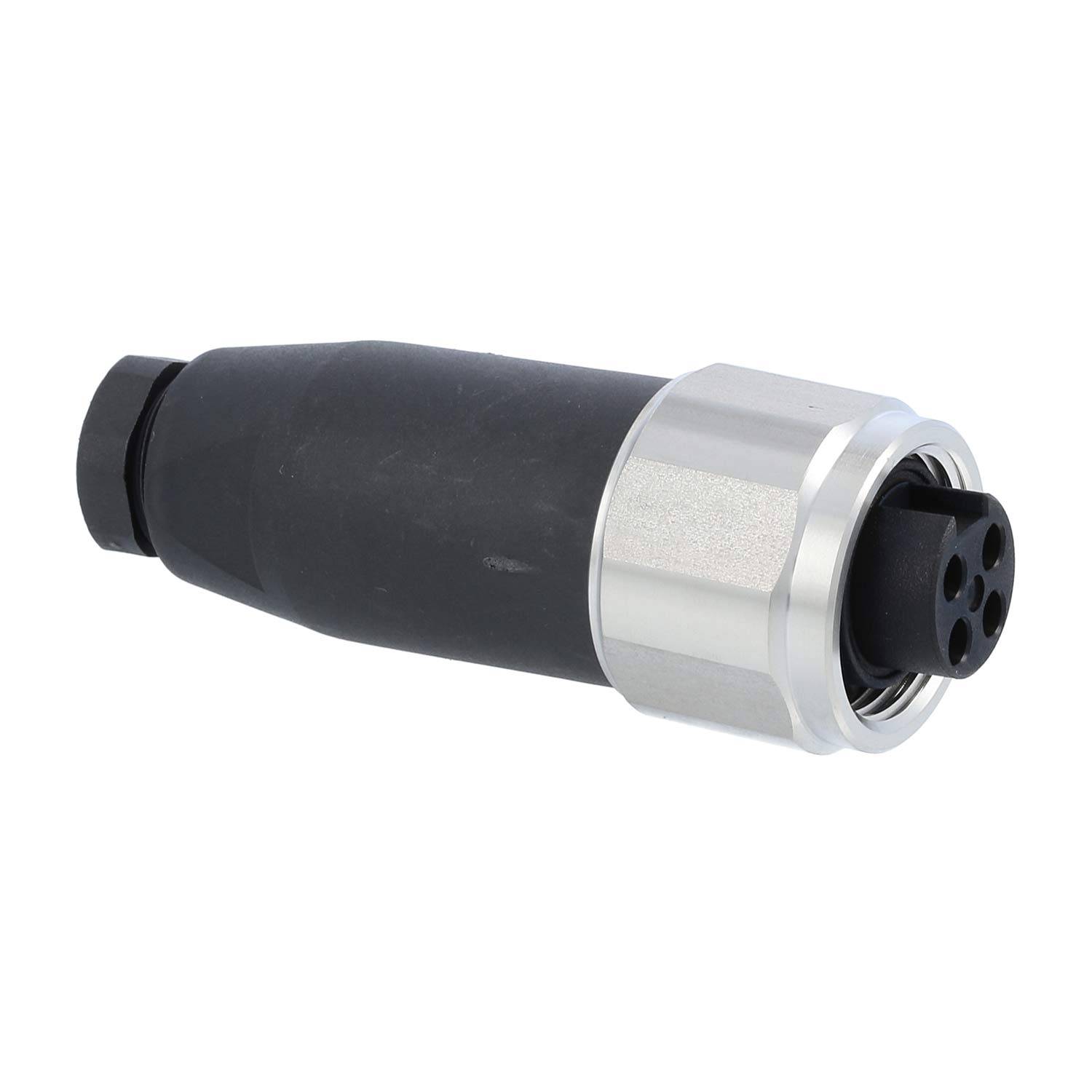 7/8"" Kabelsteckverbinder gerade Buchse Schraubanschluss, Polzahl 3+PE Kabelabgang gerade, Klemmbereich 6,0mm - 8,0mm -
