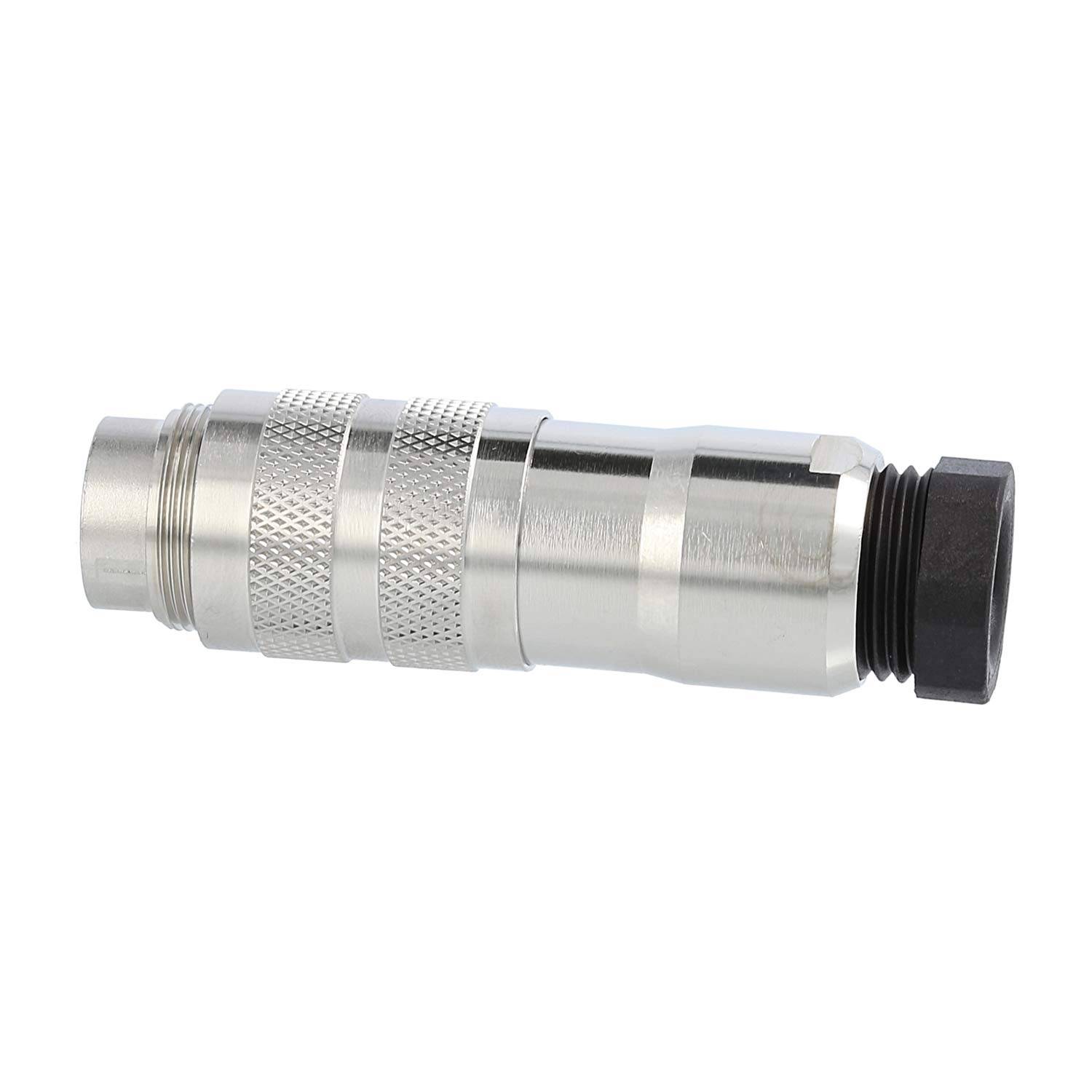 M16 DIN-Kabelsteckverbinder gerade Stift Lötanschluss, Polzahl 8-polig Kabelabgang gerade PG9x1,41, Klemmbereich 6,0mm