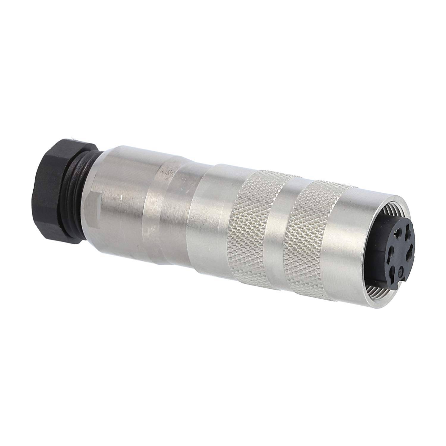 M16 Kabelsteckverbinder gerade Buchse Lötanschluss, Polzahl 5-polig Kabelabgang gerade PG9x1,41, Klemmbereich 6,0mm -