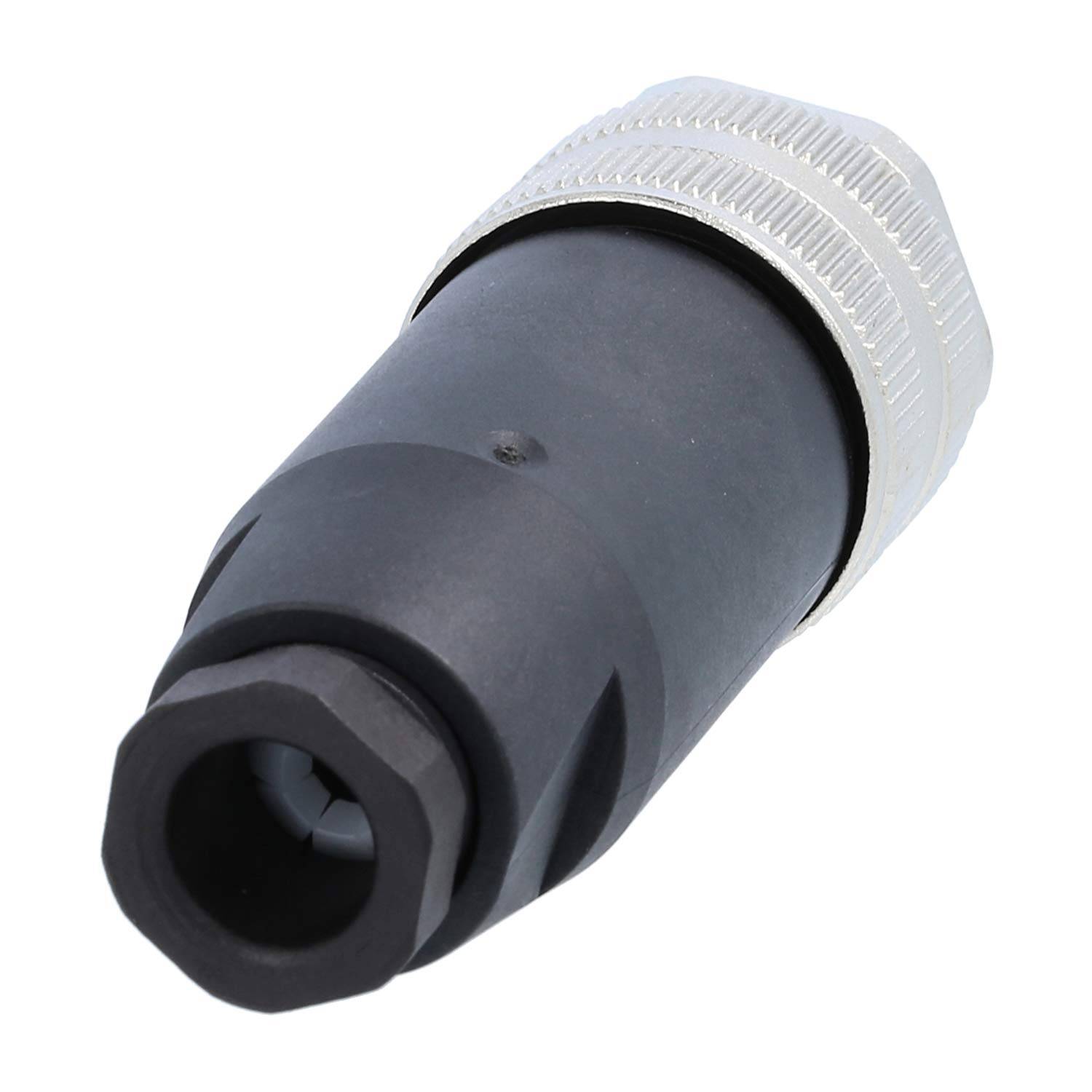 7/8"" Kabelsteckverbinder gerade Buchse Schraubanschluss, Polzahl 4+PE Kabelabgang gerade, Klemmbereich 6,0mm - 8,0mm -