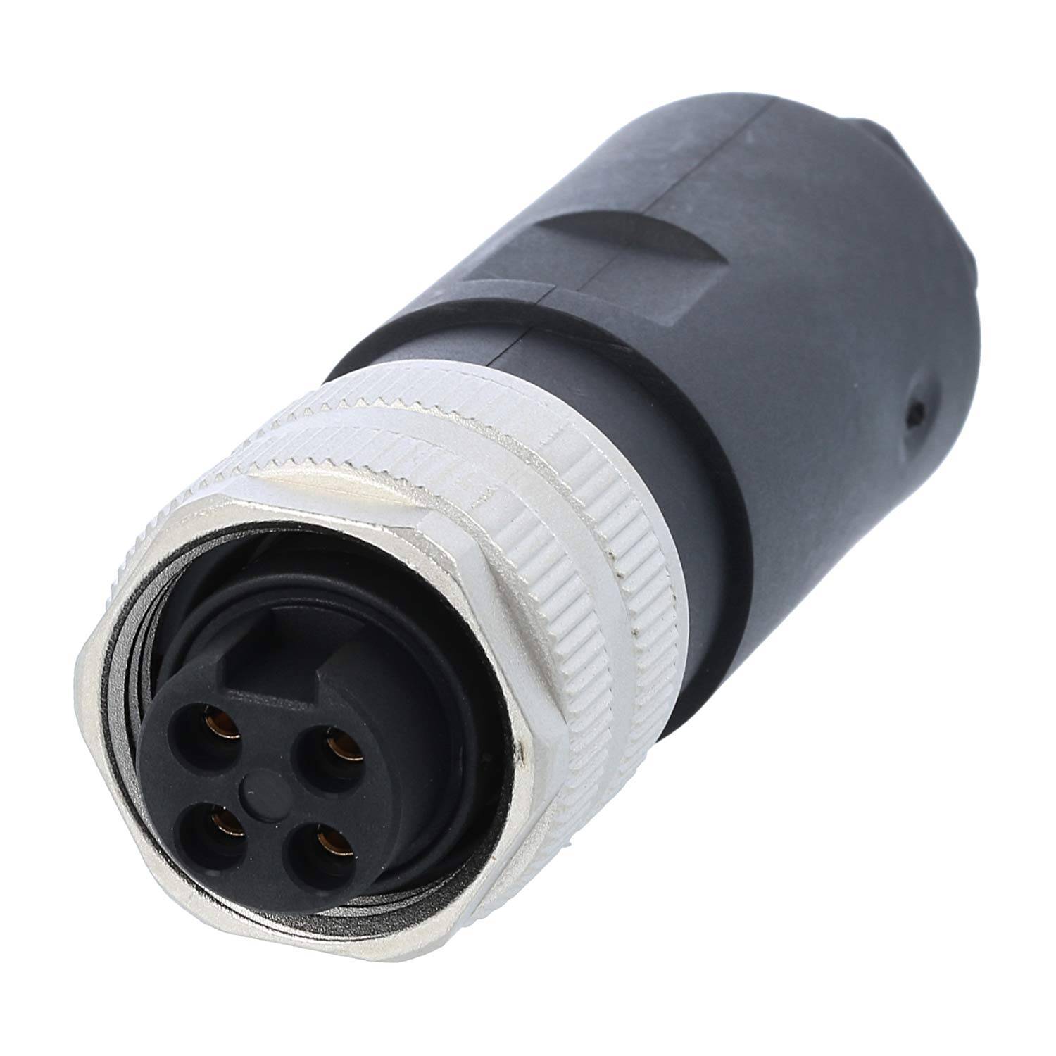 7/8"" Kabelsteckverbinder gerade Buchse Schraubanschluss, Polzahl 3+PE Kabelabgang gerade, Klemmbereich 8,0mm - 10,0mm