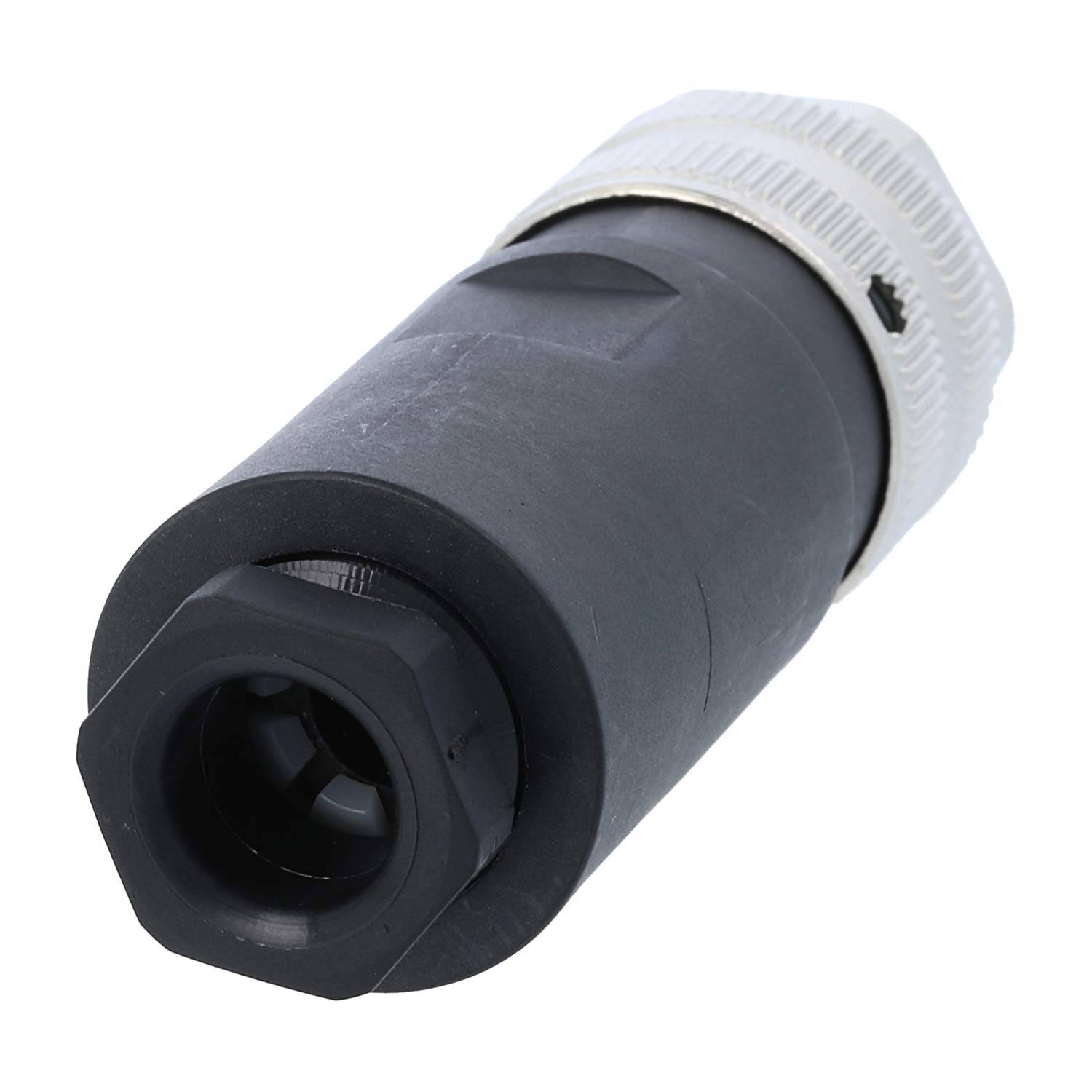 7/8"" Kabelsteckverbinder gerade Buchse Schraubanschluss, Polzahl 3+PE Kabelabgang gerade, Klemmbereich 8,0mm - 10,0mm
