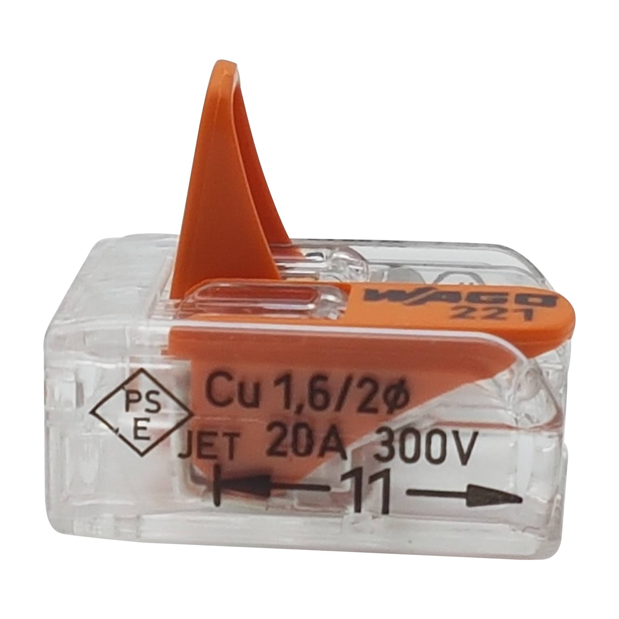 WAGO Klemmen 221-412 - Leuchten Hebel Klemmen - für Kabel 0,14 - 4mm² 30 Stück