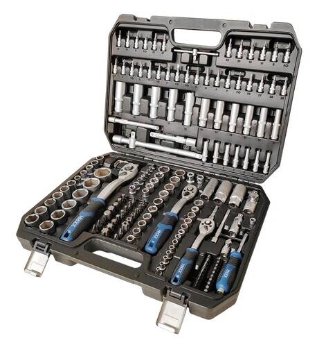 Steckschlüsselsatz 171-teilig – 1/4", 3/8" & 1/2" im Klappkoffer