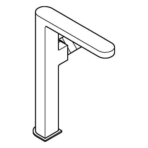 Grohe Waschtischbatterie, Plus, XL-Size, Auslauf 182mm, hard graphite, 1 Stk.