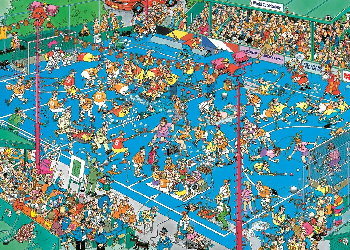 Jan van Haasteren - Hockey - Meisterschaften (1000 Teile Puzzle)