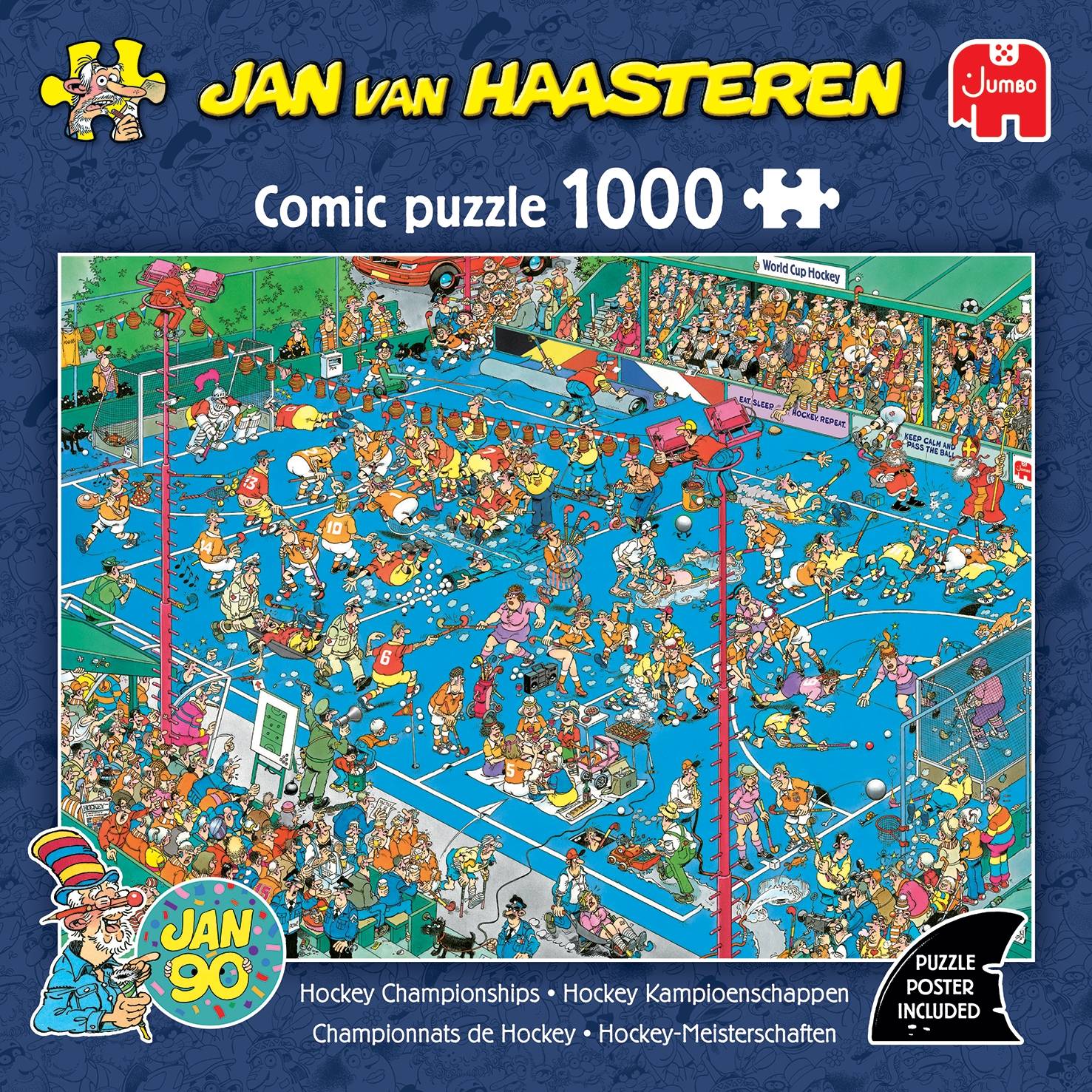 Jan van Haasteren - Hockey - Meisterschaften (1000 Teile Puzzle)