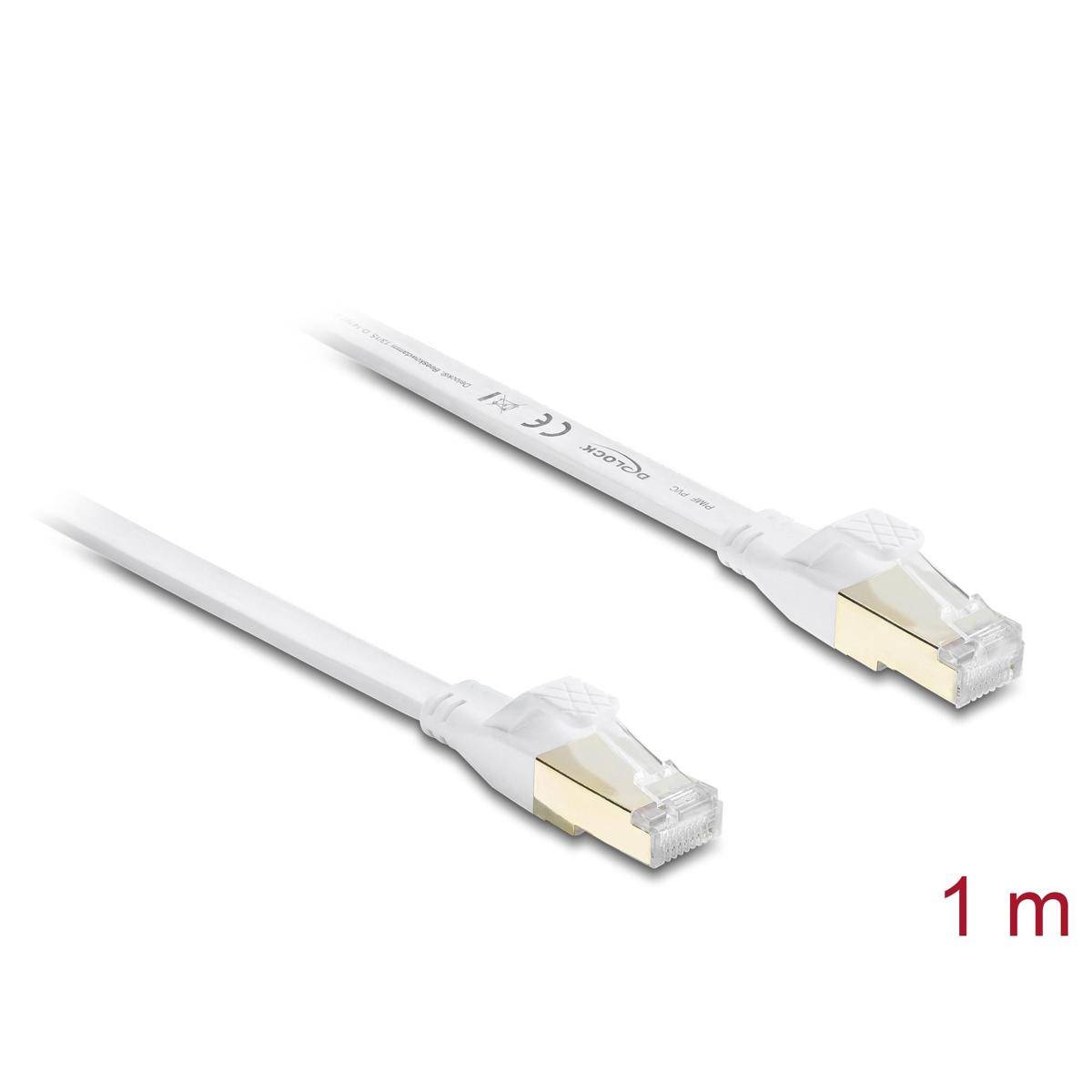 81025 - Patchkabel Cat.8.1, U/FTP, 1m, weiß