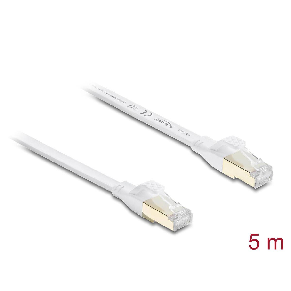 81028 - Patchkabel Cat.8.1, U/FTP, 5m, weiß
