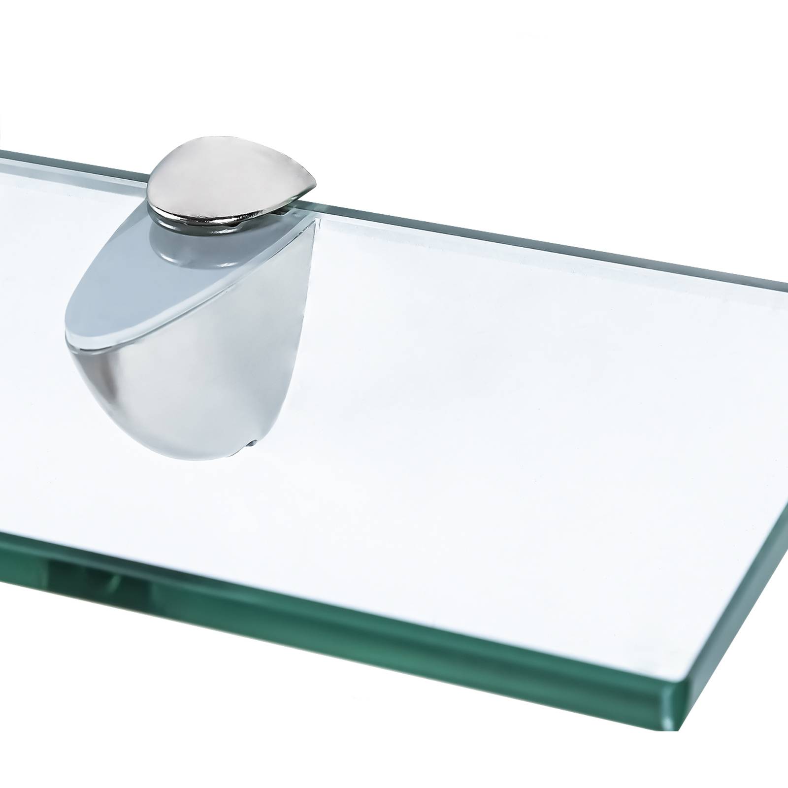 Glasablage Bad 20x10 cm Klarglas Wandregal Glas Regal Badezimmer aus ESG Sicherheitsglas