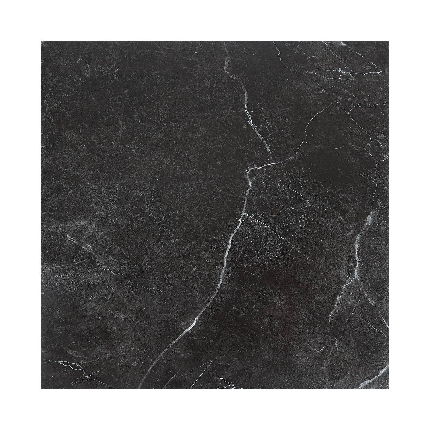 Vinyl Bodenfliesen 1 m² Selbstklebend Marmor Schwarz 11 Stück Marmor Nachbildung Fliesen Design Bodenbelag gefühlsecht