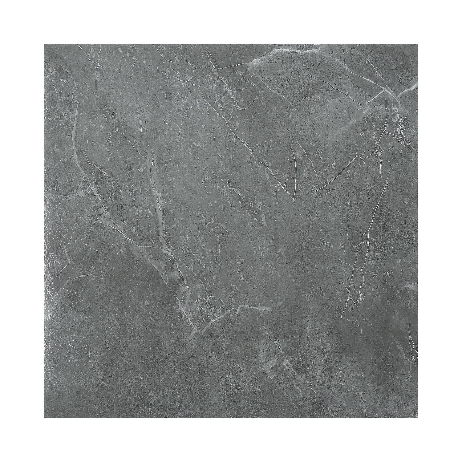 PVC Vinylboden Bodenbelag Vinyl Bodenfliesen 1 m² Selbstklebend Marmor Grau 11 Stück Marmoroptik Fliesen Design Bodenbelag gefühlsecht