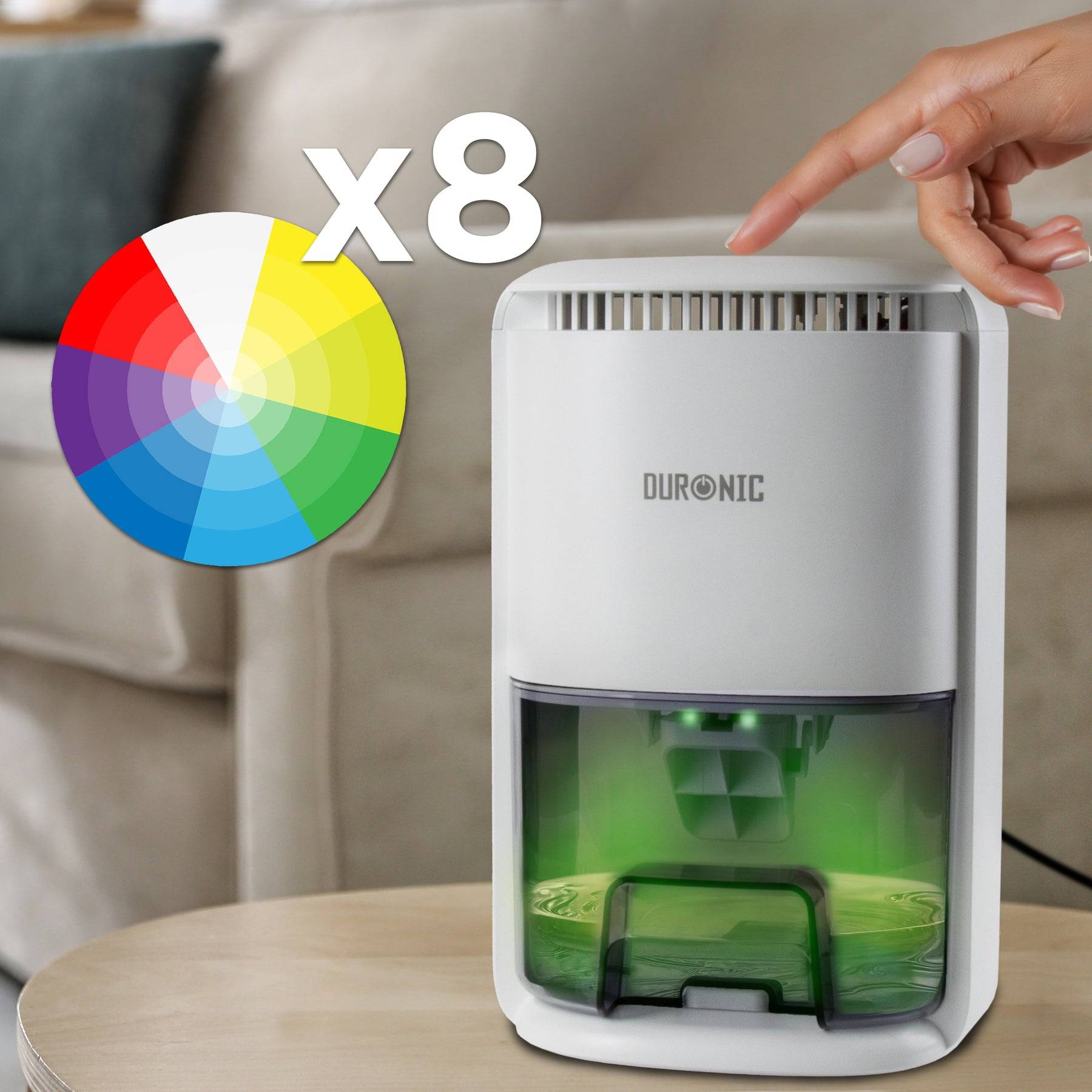 Duronic DH07 WE Luftentfeuchter, elektrischer Lufttrockner gegen Schimmelbildung