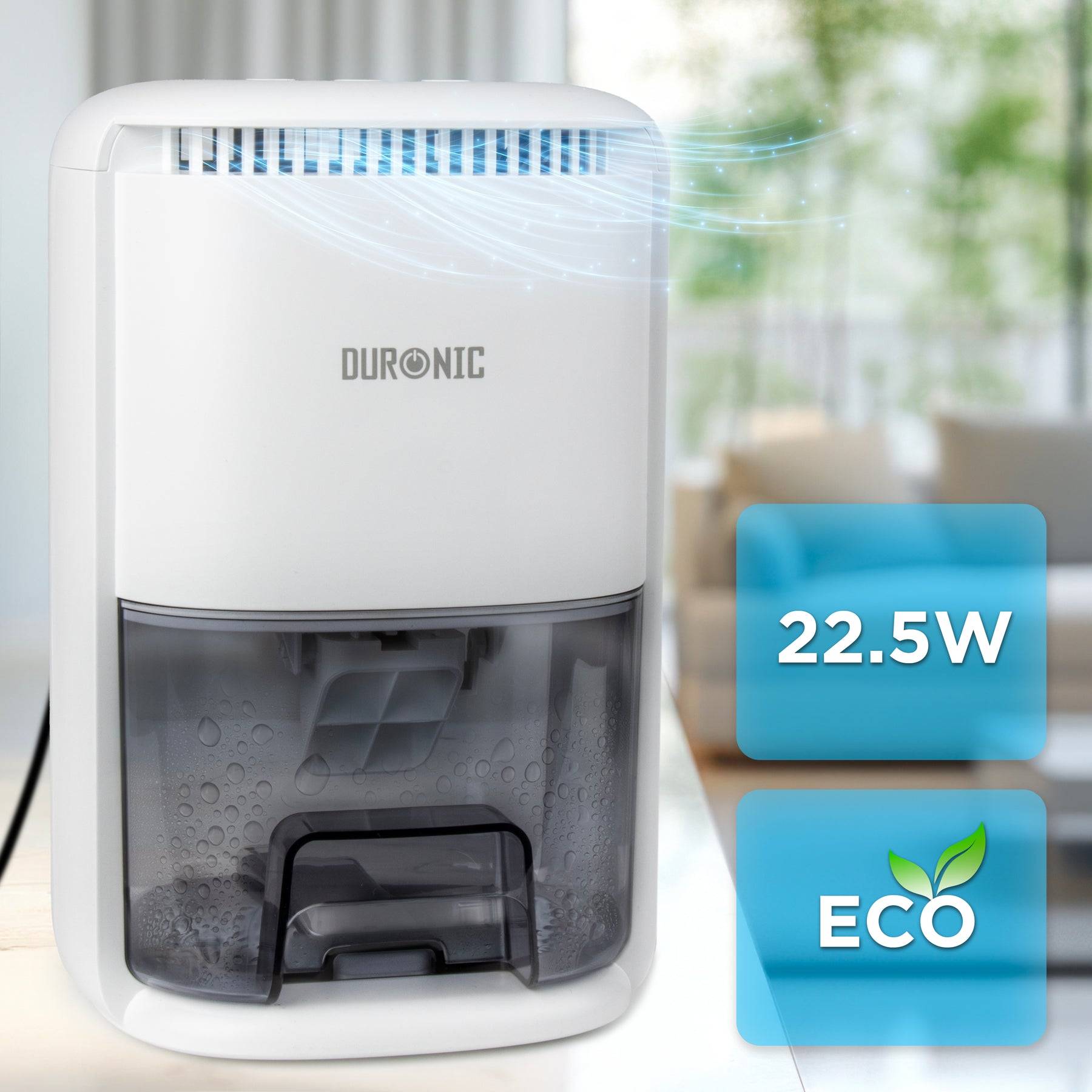 Duronic DH07 WE Luftentfeuchter, elektrischer Lufttrockner gegen Schimmelbildung