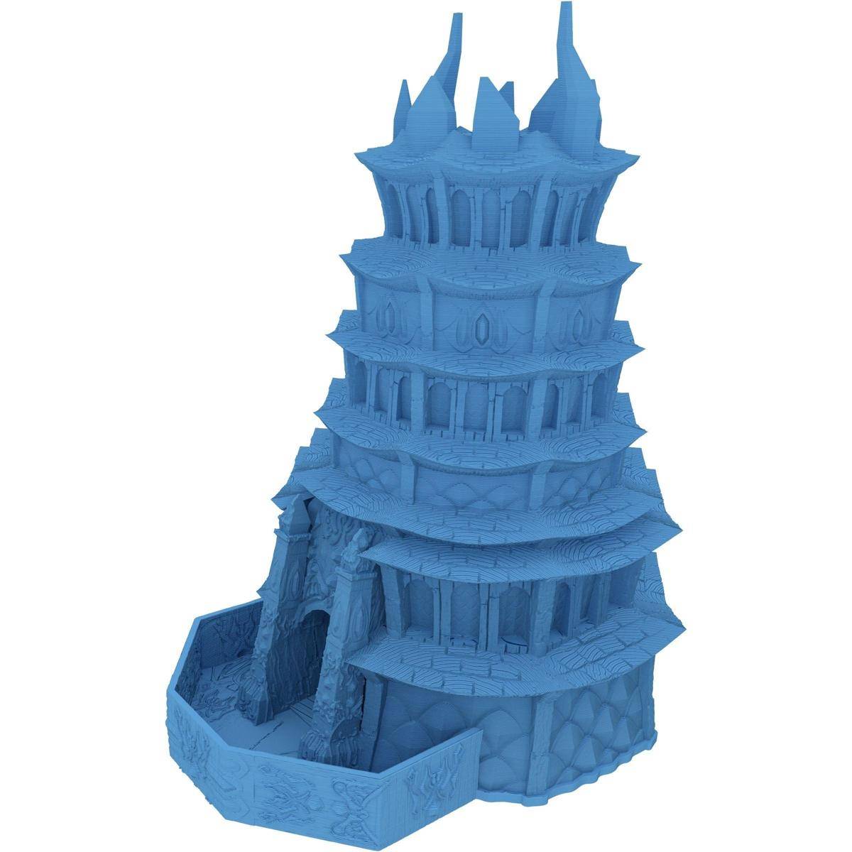 FH5051 - Fates End Dice Tower: Drow, himmelblau