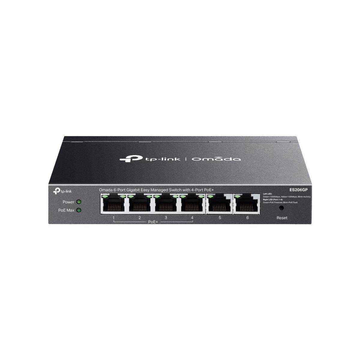 ES206GP - Omada 6-Port Gigabit Easy Managed Switch mit 4-Port PoE+