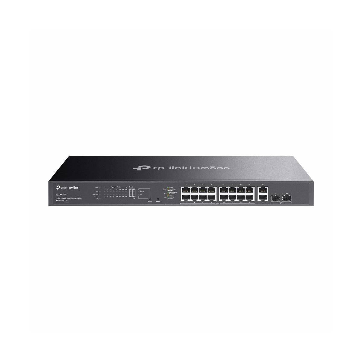 ES220GMP - Omada 20-Port Gigabit Easy Managed Switch mit 16-Port PoE+
