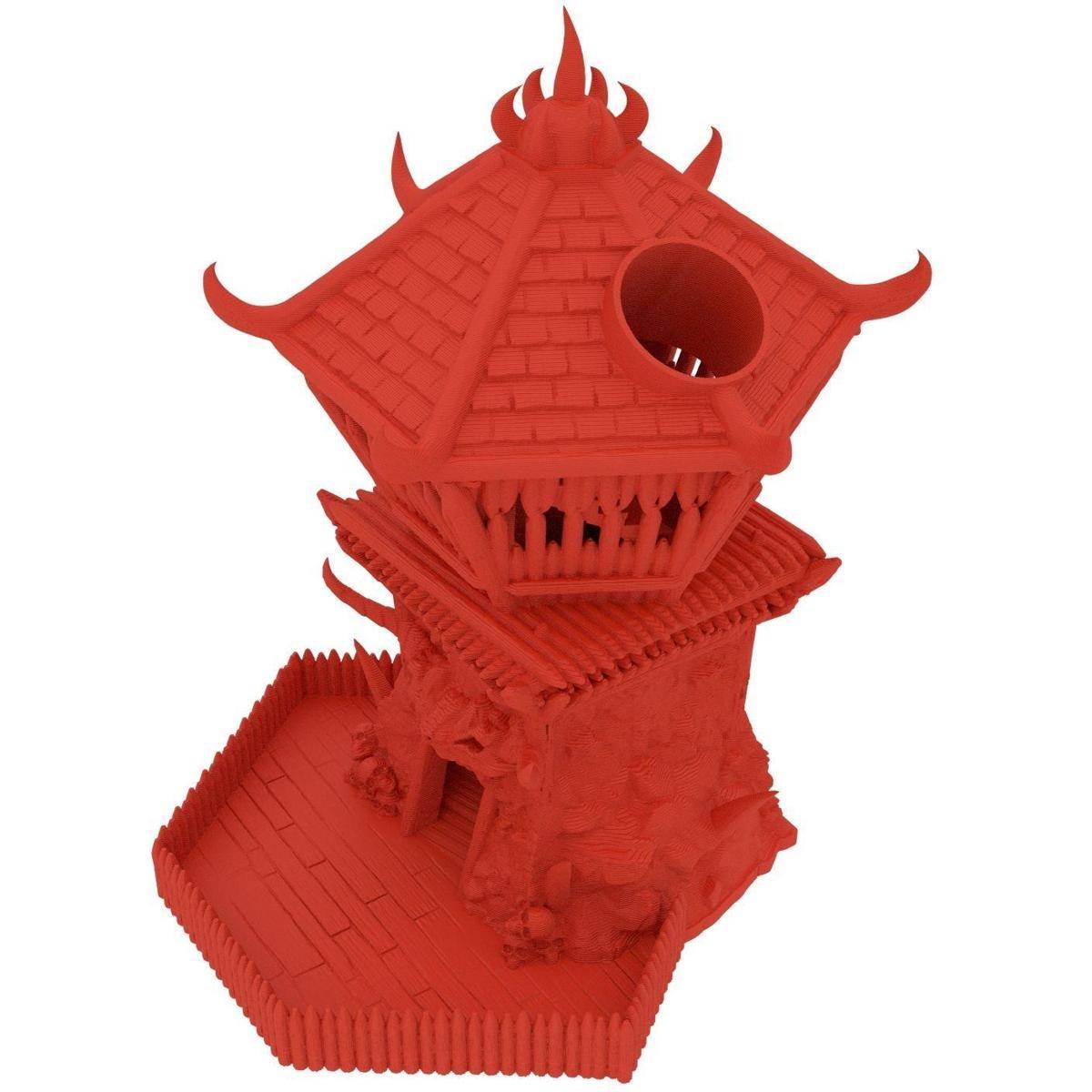 Fates End Dice Tower: Barbarian, kirschrot