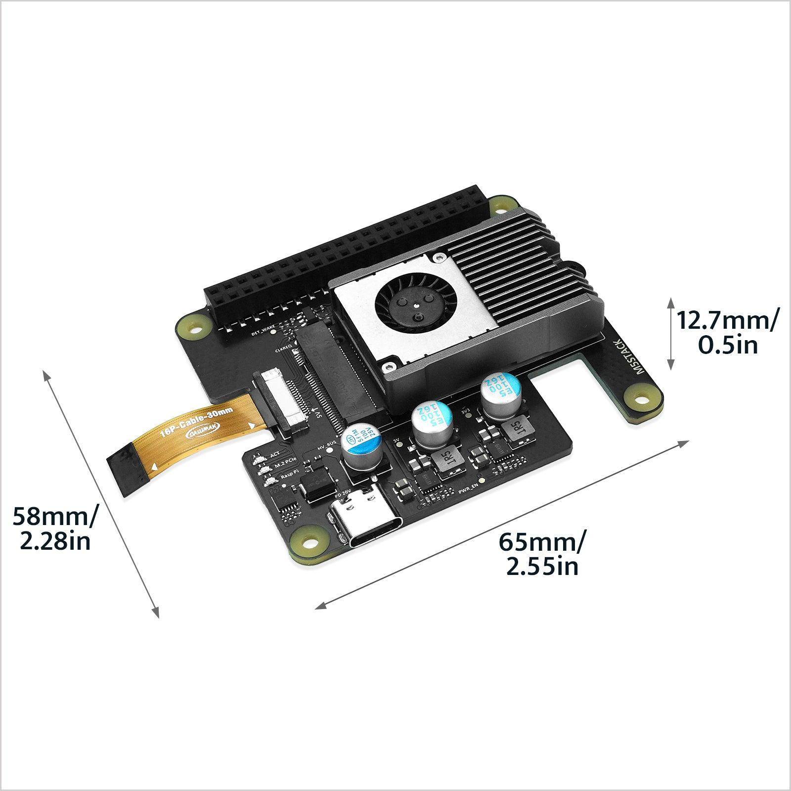 M5Stack LLM-8850 AI-Kit M.2 8GB, Axera AX8850, 24 TOPS, 8K Video, PCIe, USB PD, 9V 3A