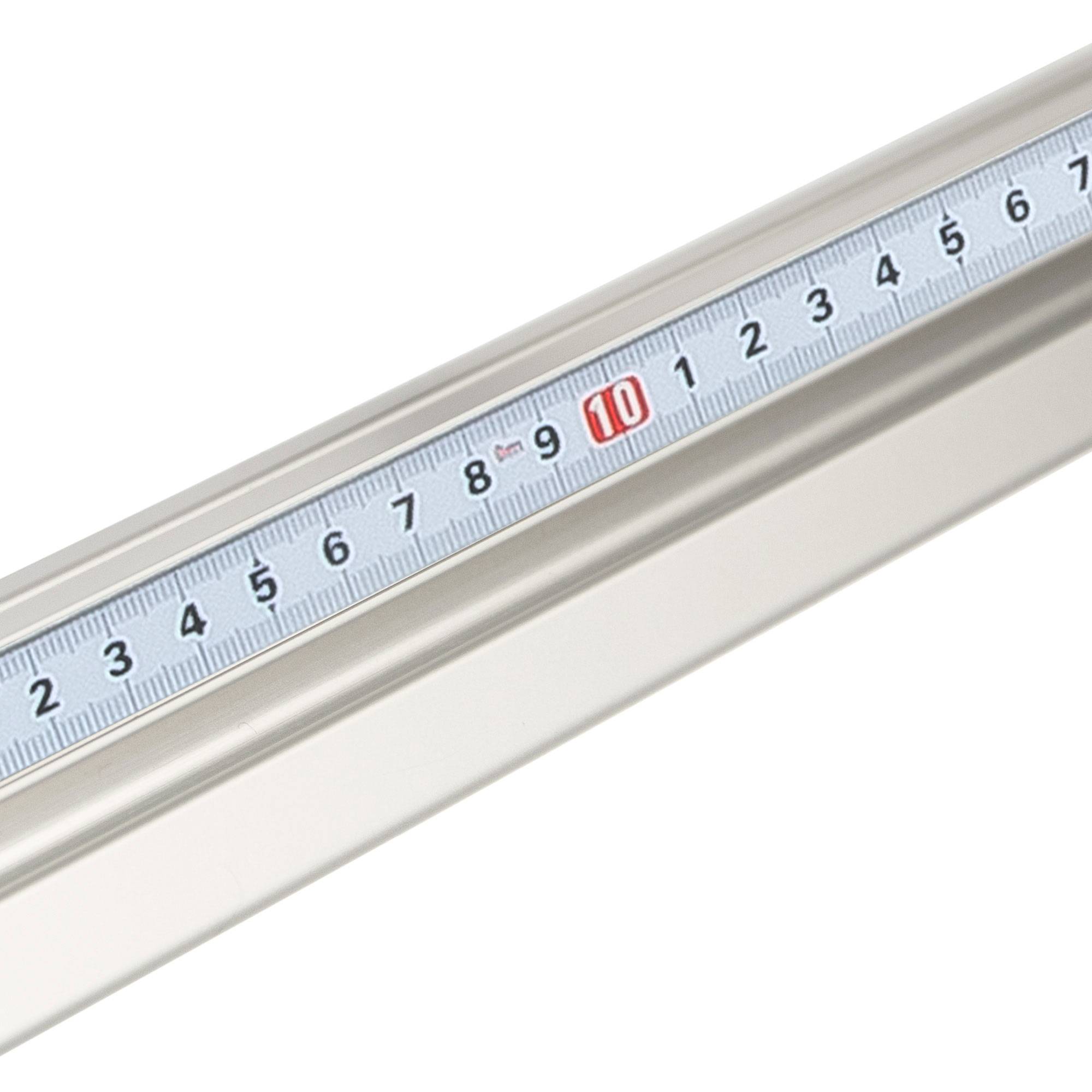 SCHMIDT systemprofile Längenanschlag D 2m Aluminium-Profil Säge-Anschlag Links-Rechts Maßband Stahl 2x Ablängklappe