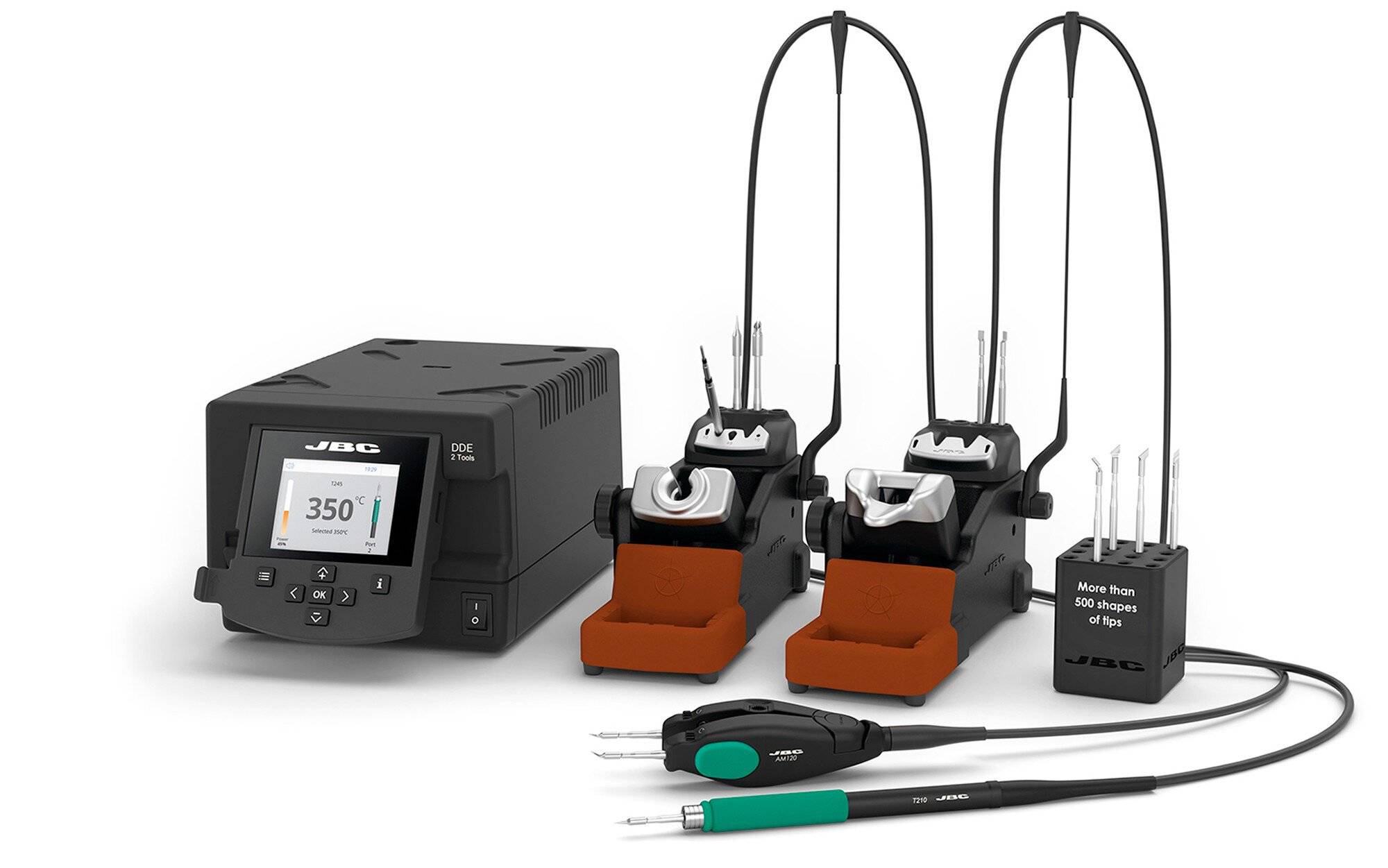 Löt-/Entlötstation DDPE-2QD, inkl. T210 Handstück und AM120 Pinzette
