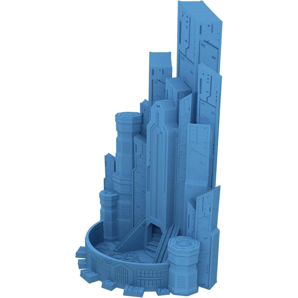 FH5553 - Fates End Dice Tower: Cybercity, himmelblau