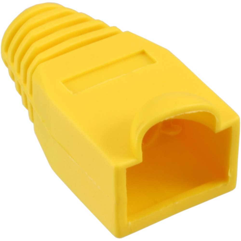 InLine® 74013H InLine® RJ45 Knickschutztülle, gelb,100er Pack