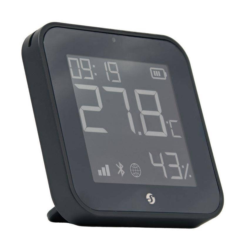 Shelly BLU ZB H&T, Temperatur- und Luftfeuchtesensor, E-Ink Display, Zigbee, Bluetooth, schwarz