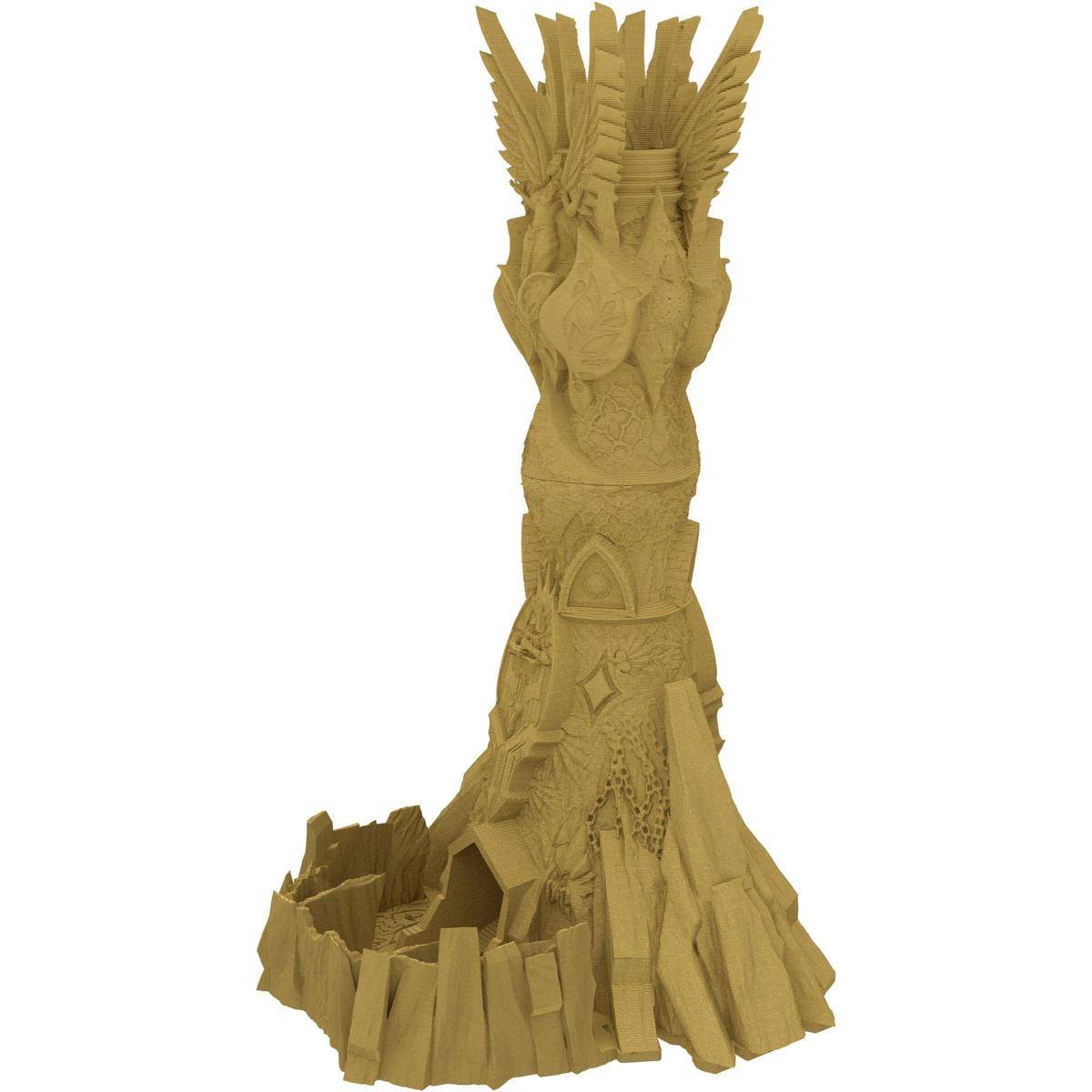 FH5863 - Fates End Dice Tower: HeavenHell, gold