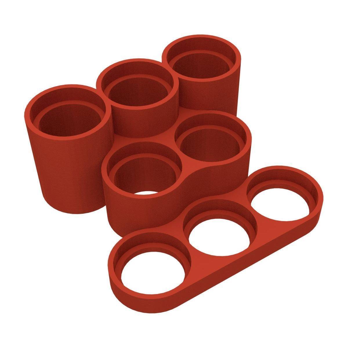 FH2595 - Feldherr Figurenpodest für 50 mm Bases, kirschrot
