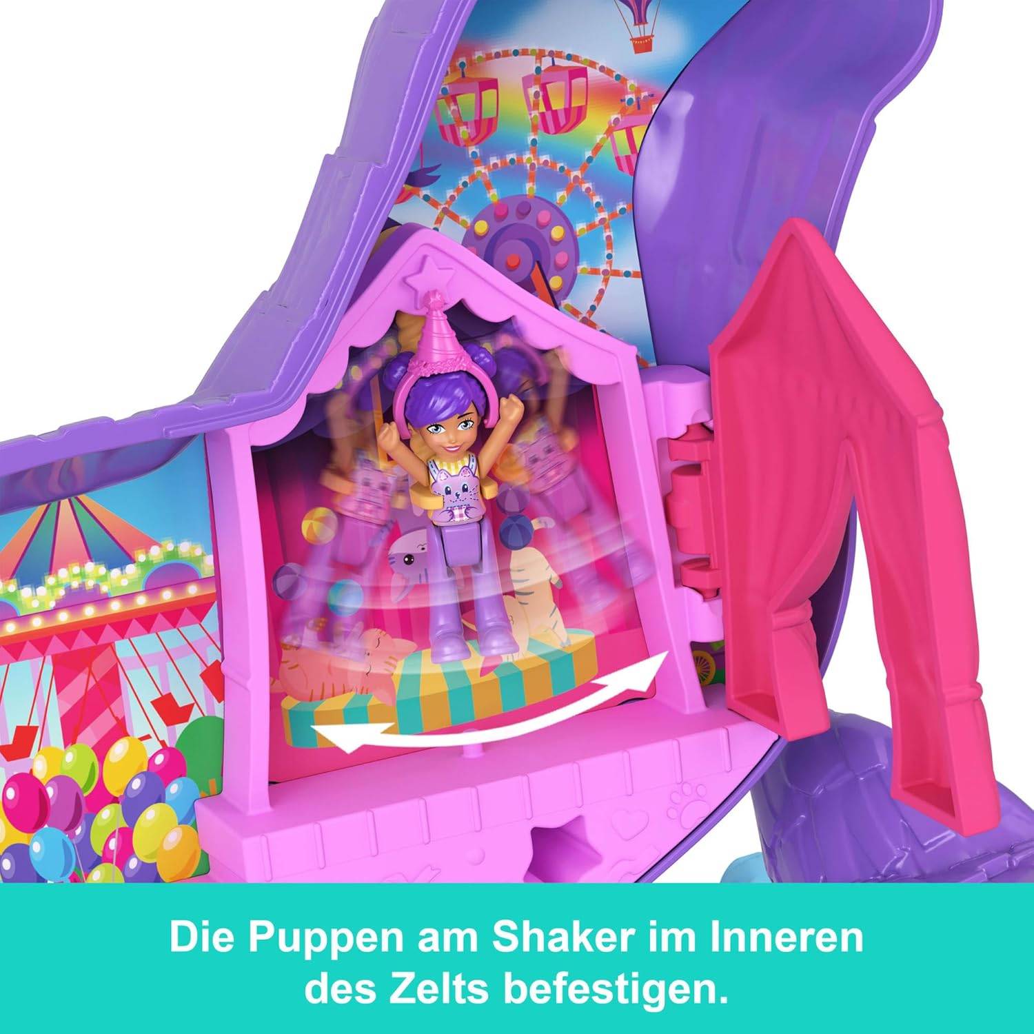 Polly Pocket Mikropuppen Spielset Puppe + Überraschungen Tiere JFT90 4+