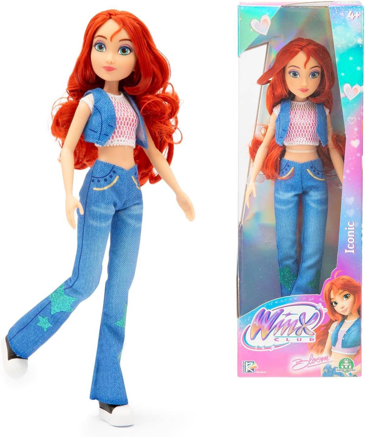 Winx Iconic Puppe Bloom 27 cm bewegliche Gelenke rotes Haar ab 4 Jahren