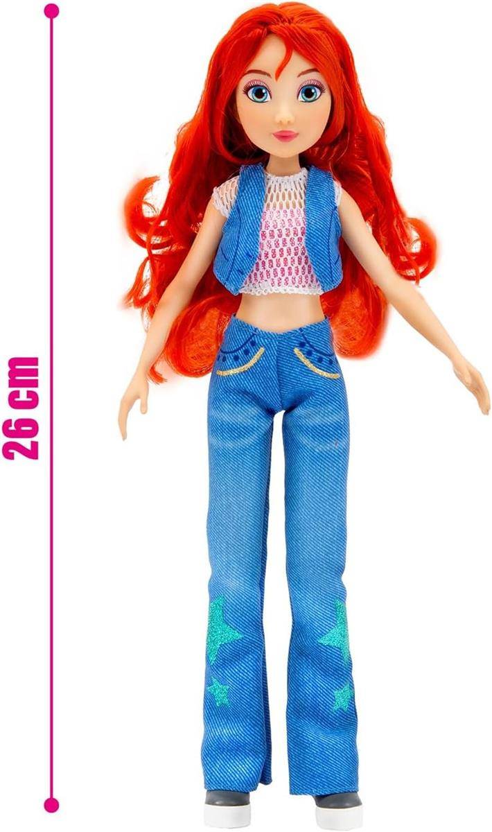 Winx Iconic Puppe Bloom 27 cm bewegliche Gelenke rotes Haar ab 4 Jahren
