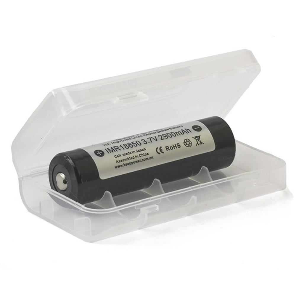 Keeppower Batteriecase für 2x 18650 geschützte Akkus - Doppelbox