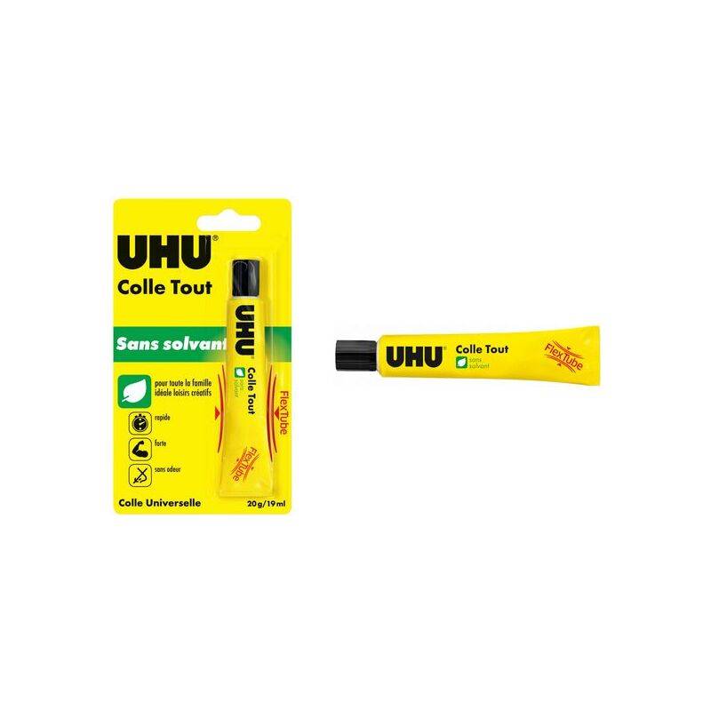 UHU Alleskleber FLEX + CLEAN, lösemittelfrei, 20 g, Blister