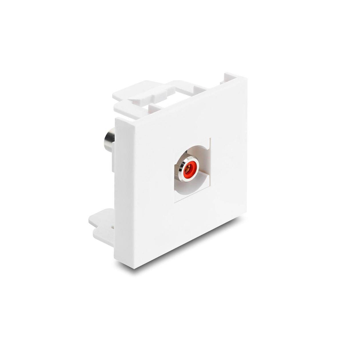 91815 - Delock Easy 45 Modul Cinch Buchse zu Cinch Buchse rot / weiß