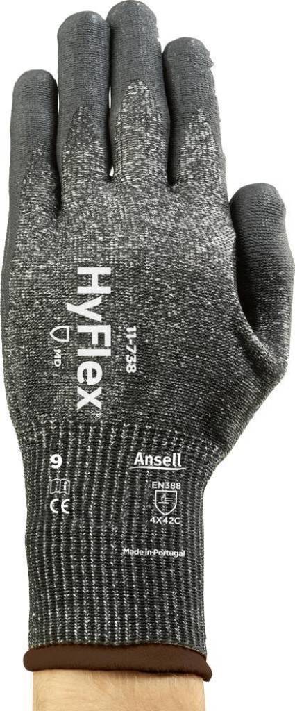 Schnittschutzhandschuh HyFlex 11-738Zulassung/Norm EN 3882016, EN 4202003 A12009, kompatibel mit der REACH-VerordnungAusführung Extrem hohe Schni