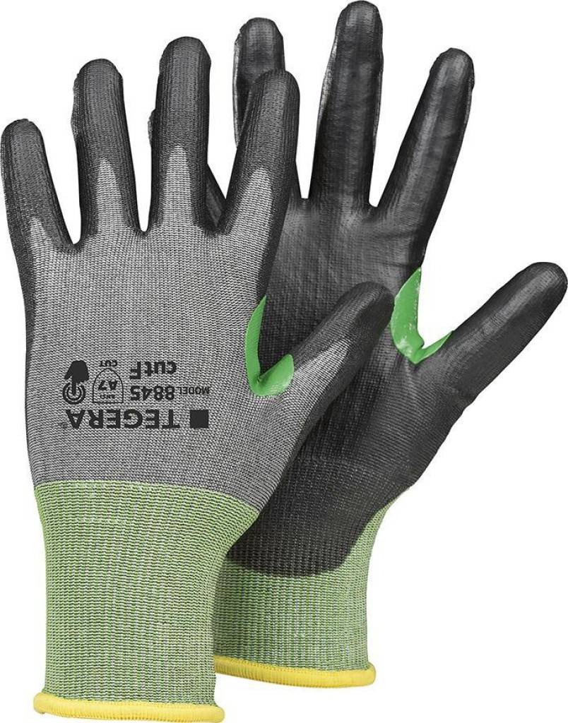 Schnittschutzhandschuh TEGERA 8845Zulassung/Norm 3882016A12018, EN 4072020, EN ISO 214202020Ausführung Hervorragendes Fingerspitzengefühl Touc