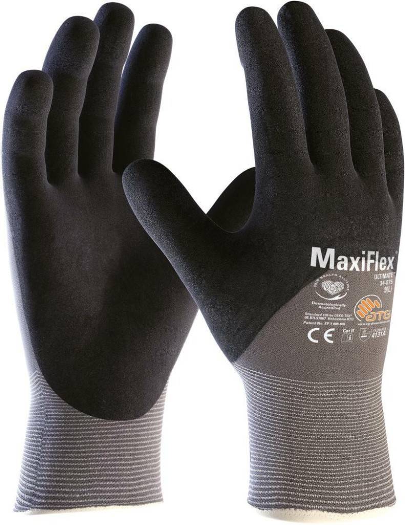 MaxiFlex Ultimate� Nylon-Strickhandschuhe 34-875Ausführung MaxiFlex Ultimate� ist ein Montagehandschuh der für trockene Umgebungen entwickelt wu