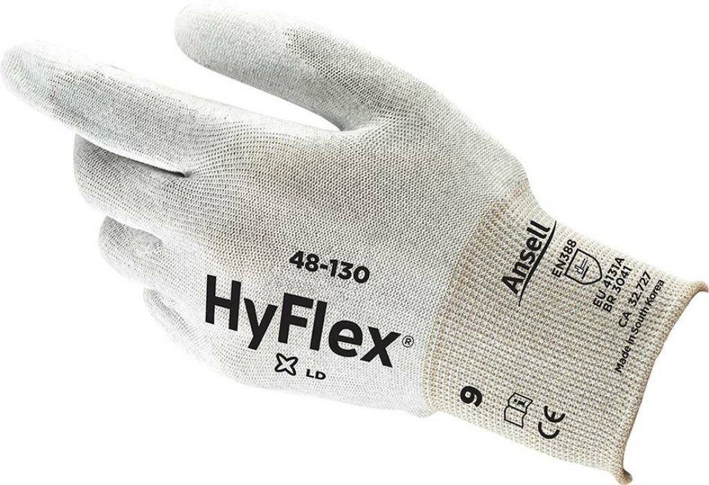 Montagehandschuh HyFlex 48-130Zulassung/NormEN 3882016, EN 4202003 A12009, ESD, Kompatibel mit der REACH-VerordnungAusführung Elektrostatische Ab