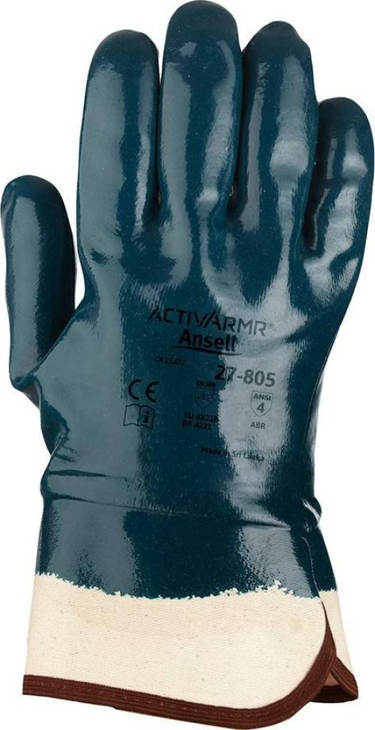 Montagehandschuh Hycron 27-805Zulassung/Norm EN 3882016, EN 4202003 A12009, kompatibel mit der REACH-VerordnungEigenschaften Ergonomische Passform