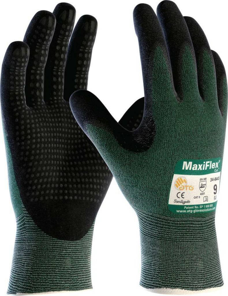 MaxiFlex Cut� Schnittschutz-Strickhandschuhe 34-8443Ausführung MaxiFlex Cut� ist ein Montagehandschuh der für trockene Umgebungen entwickelt wur