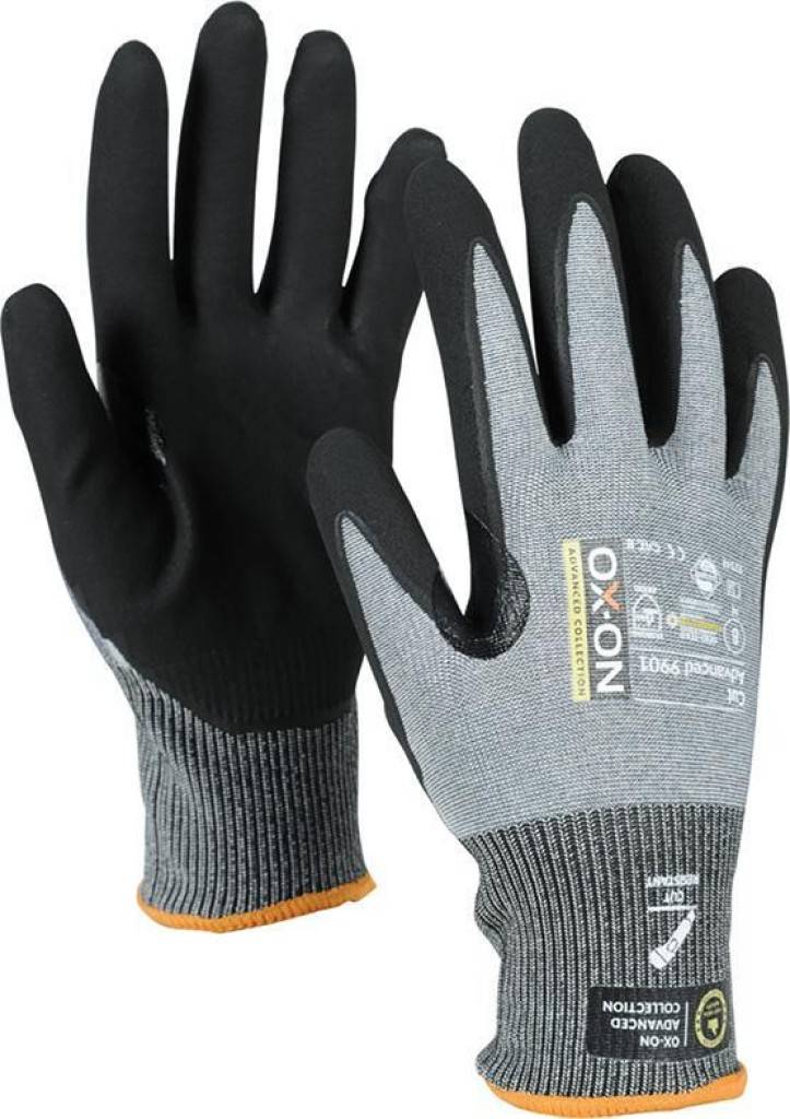 Schnittschutzhandschuh OX-ON Cut Advanced 9901Zulassung/Norm EN 3882016Eigenschaften Extrem langlebig Verstärkung in der Daumenbeuge Exzelle