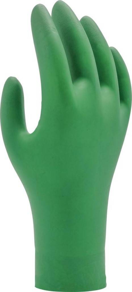 Einweghandschuh 6110 PFZulassung/Norm EN ISO 374-12016/Type B, EN ISO 374-52016, EN 4202003A12009 ISO 188892019Eigenschaften Biologisch abbaubar