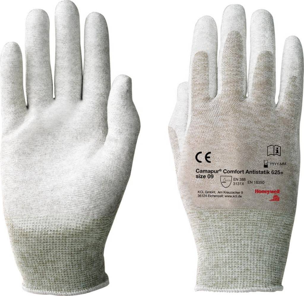 Montagehandschuh Camapur Comfort Antistatik 625Zulassung/Norm EN 3882016, erfüllt die Anforderung der EN 163502014-07 für Schutzhandschuhe gegen ele